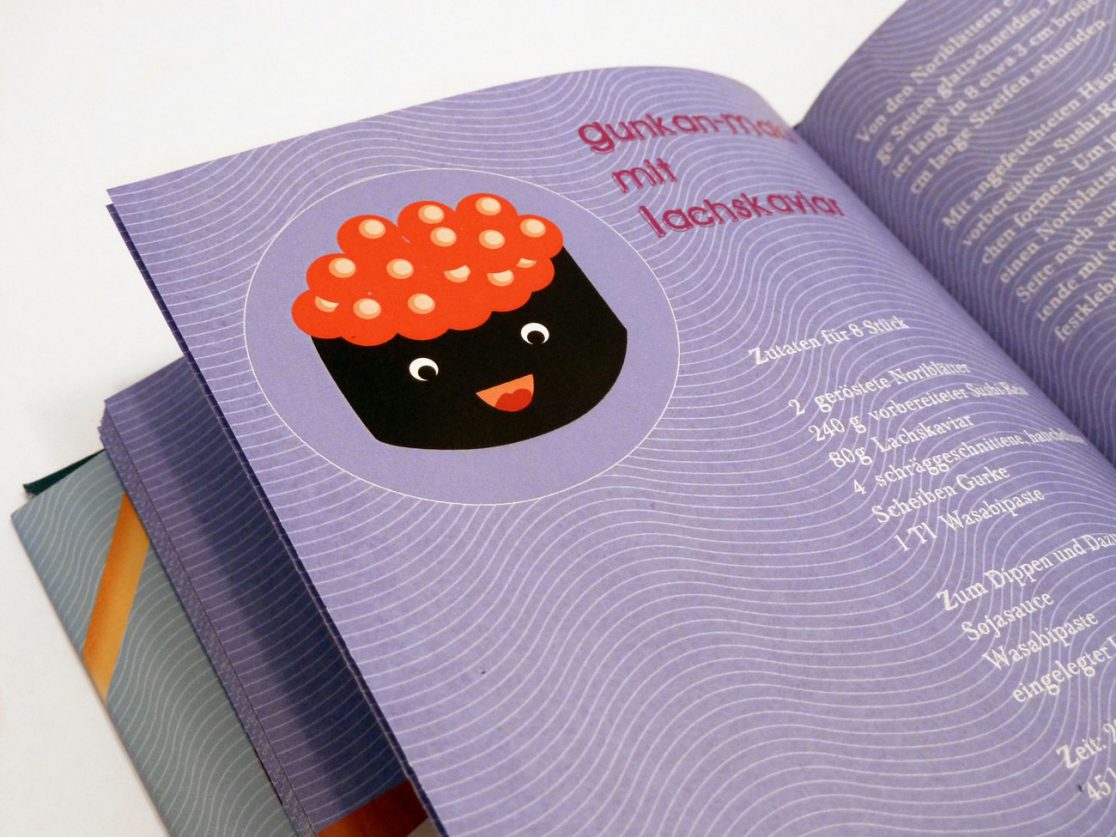 Sushi, Sushibuch, Rezept, Illustration, Illustrationen, Sympathiefiguren